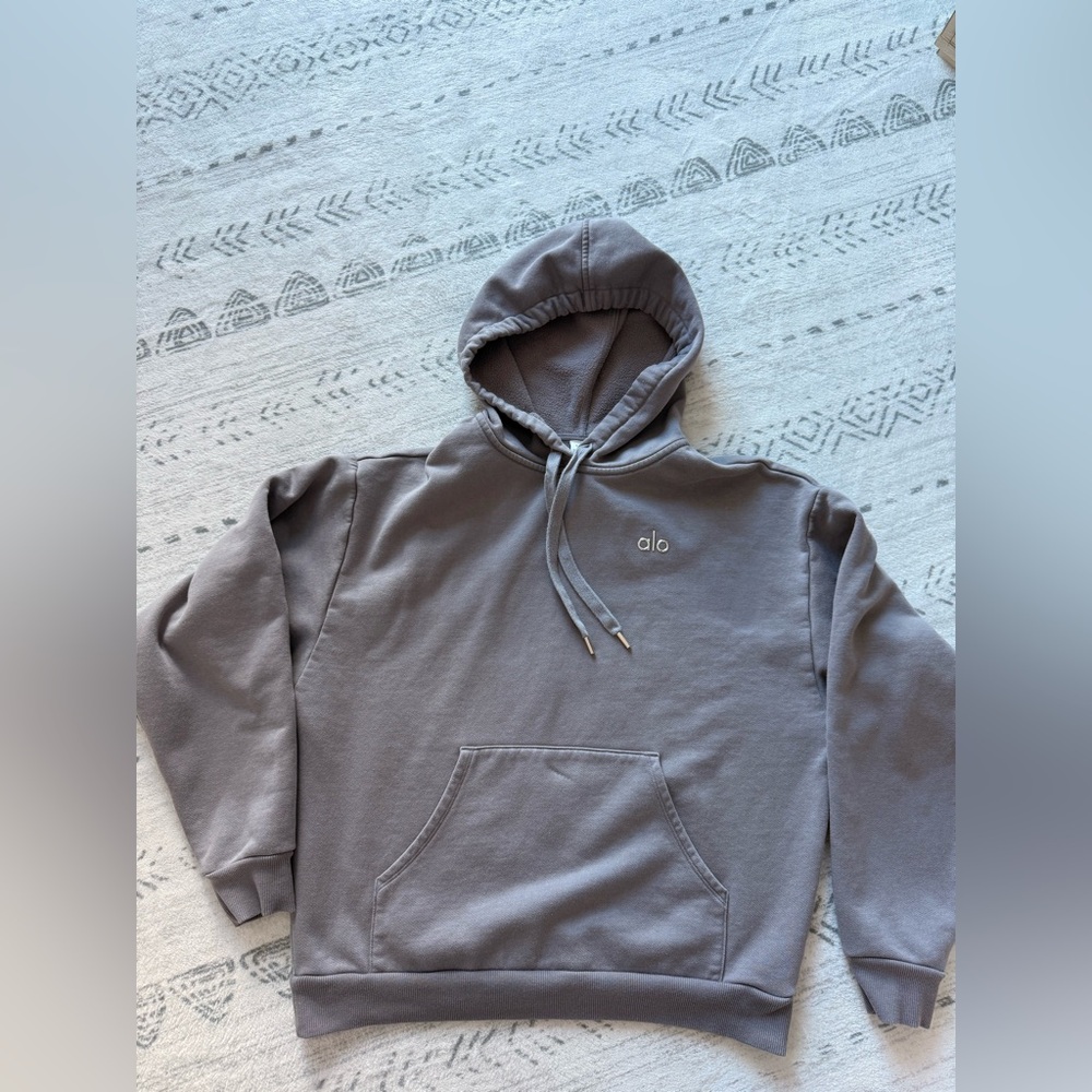 ALO Yoga Men's Charcoal Hoodie